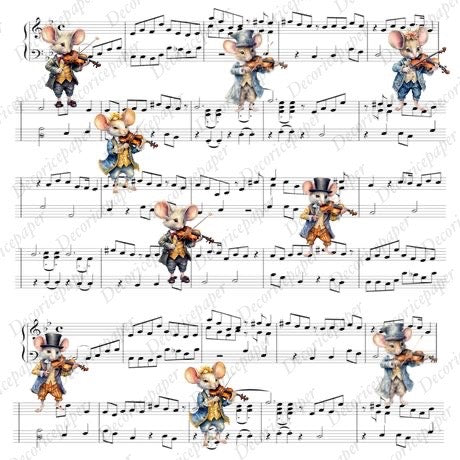 S005 - Musical Moments - Mini Rice Paper Set
