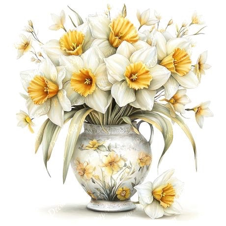S006 - Sweet Daffodils - Mini Rice Paper Set