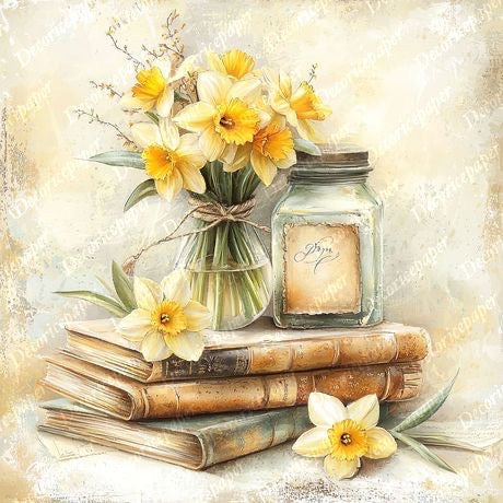 S006 - Sweet Daffodils - Mini Rice Paper Set