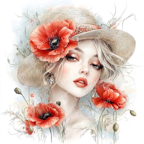 S009 - Poppy Dreams - Mini Rice Paper Set