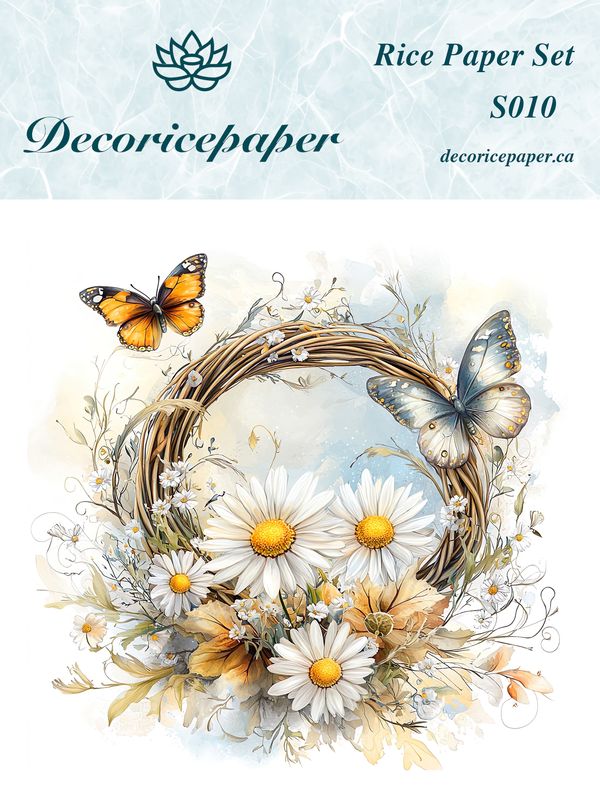 S010 - Just Daisies - Mini Rice Paper Set