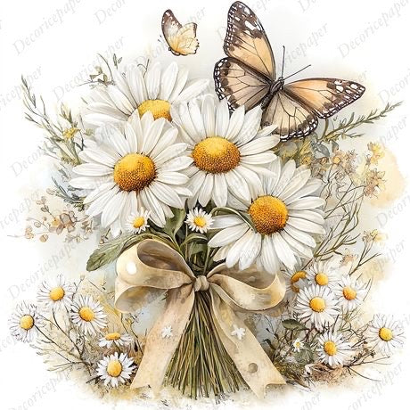 S011 - Summer Daisies - Mini Rice Paper Set