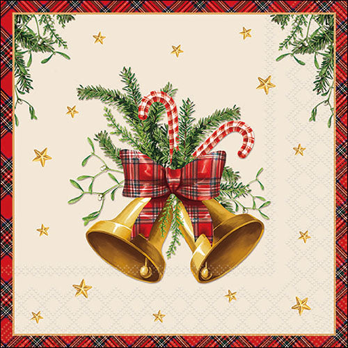 Scottish Bells CREAM - Napkin