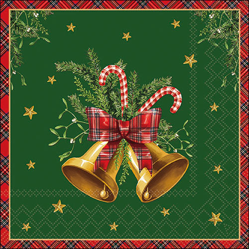 Scottish Bells GREEN - Napkin