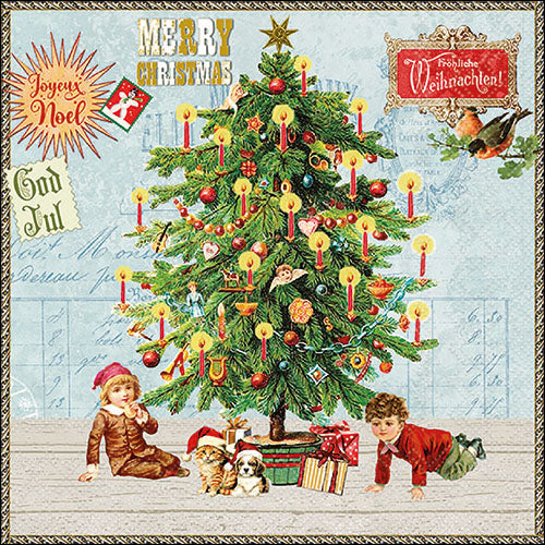 Under The X-mas Tree BLUE - Napkin