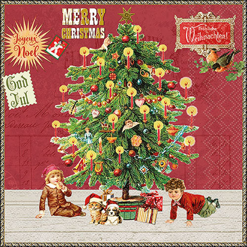Under The X-mas Tree RED - Napkin