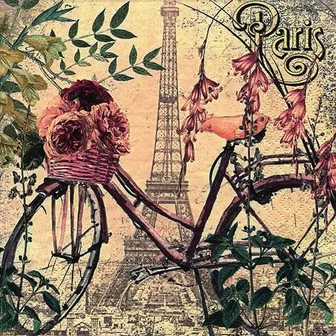 Vélo à Paris - Napkin