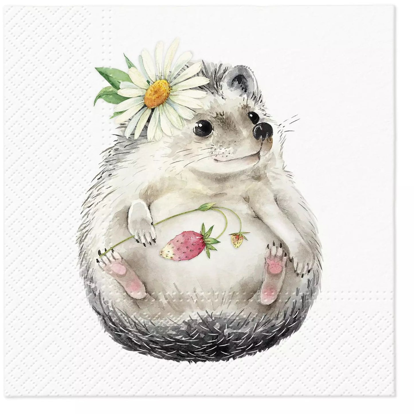 Wild Strawberry Hedgehog - Napkin