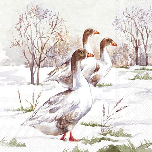 Winter Geese - Napkin