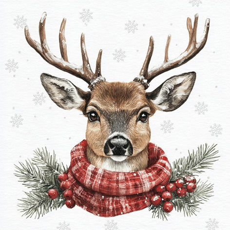 Winter Stag - Napkin