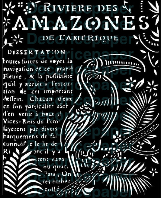 Amazonia Toucan - Stencil