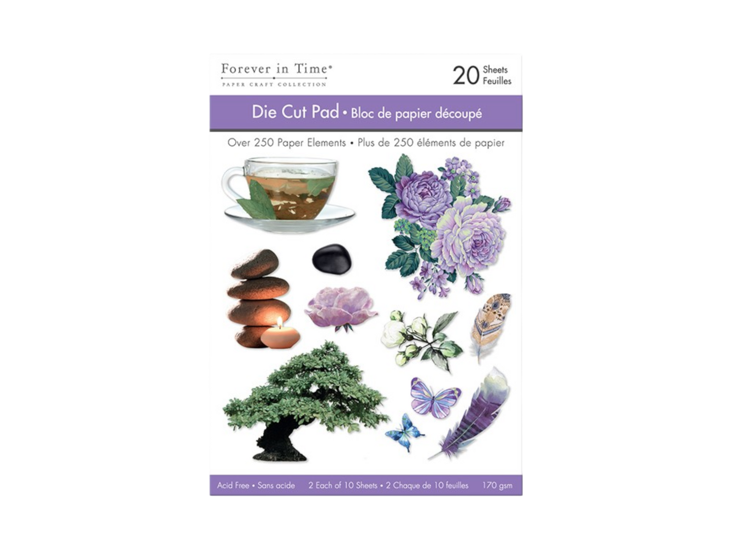 Die Cut Pad 170 gsm - Bamboo Garden