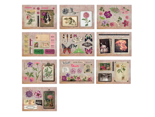 Die Cut Pad 170 gsm - Floral Bloom