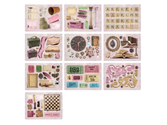 Die Cut Pad 170 gsm - Vintage Games