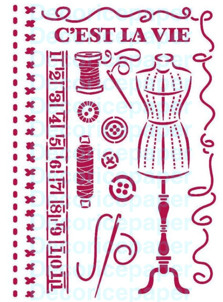 Romantic Threads Couture - Stencil