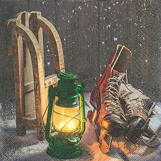 Wooden Sleigh - Napkin